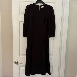 Chic Black Puff Sleeve Dress